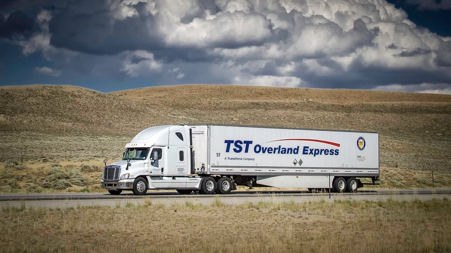 A tractor-tractor from TFI International's TST Overland Express