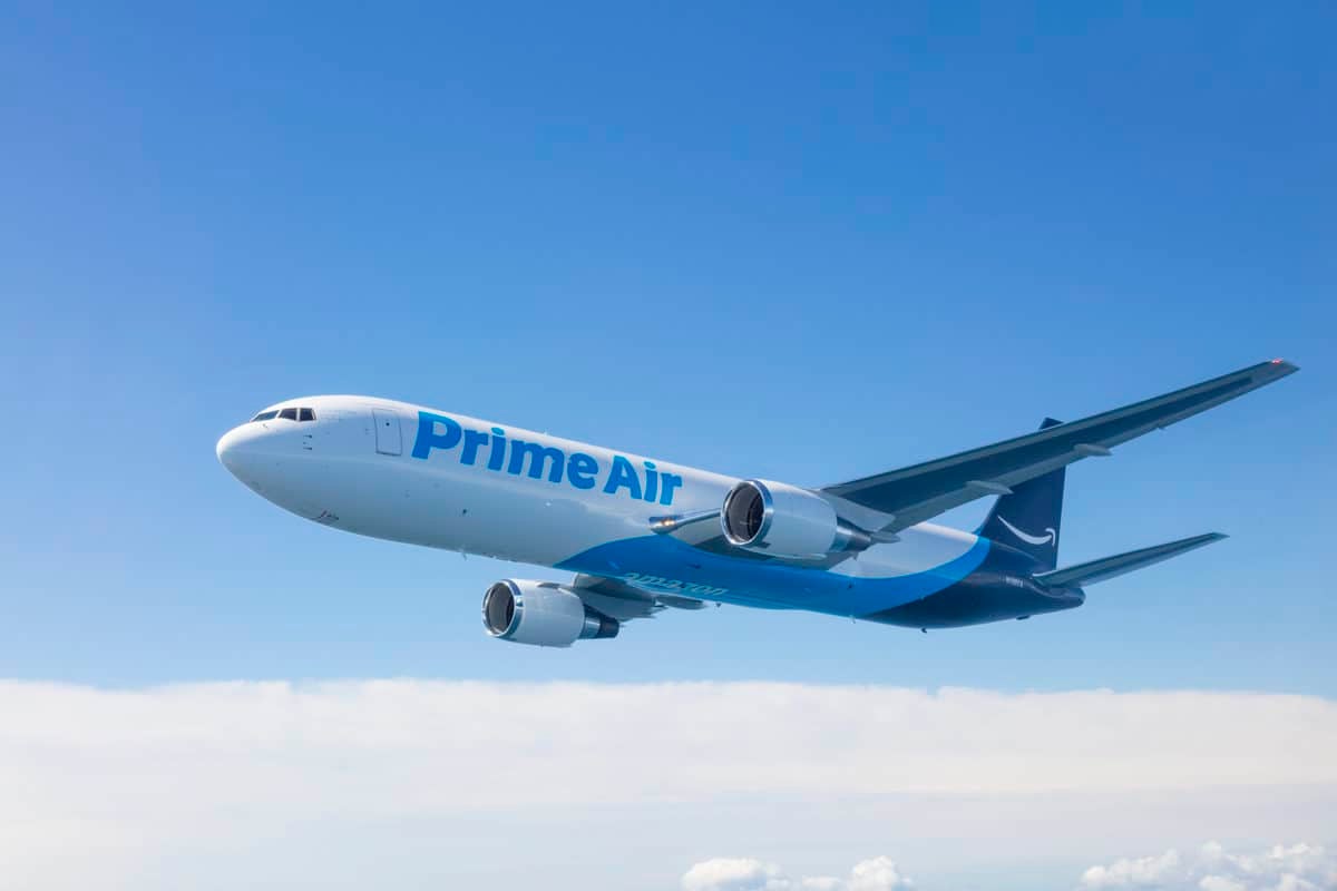 Amazon Prime jet in air