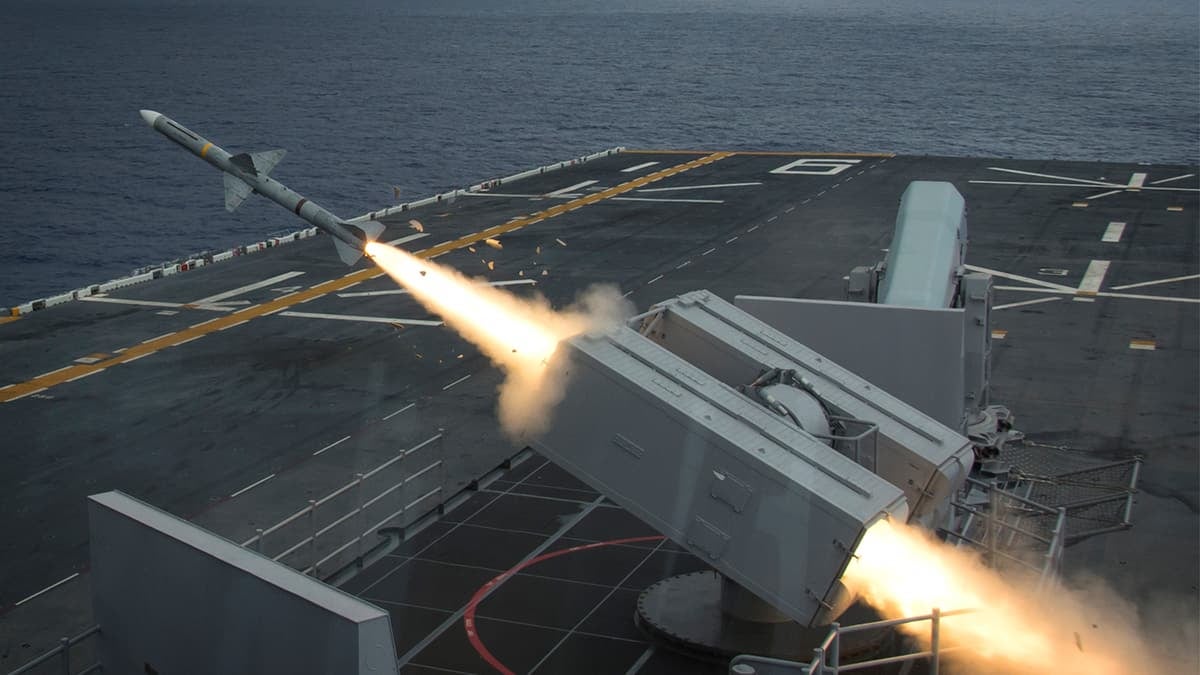 missile launching from warship