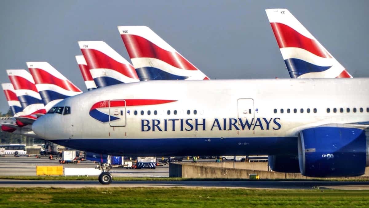 British Airways aircraft on the ramp