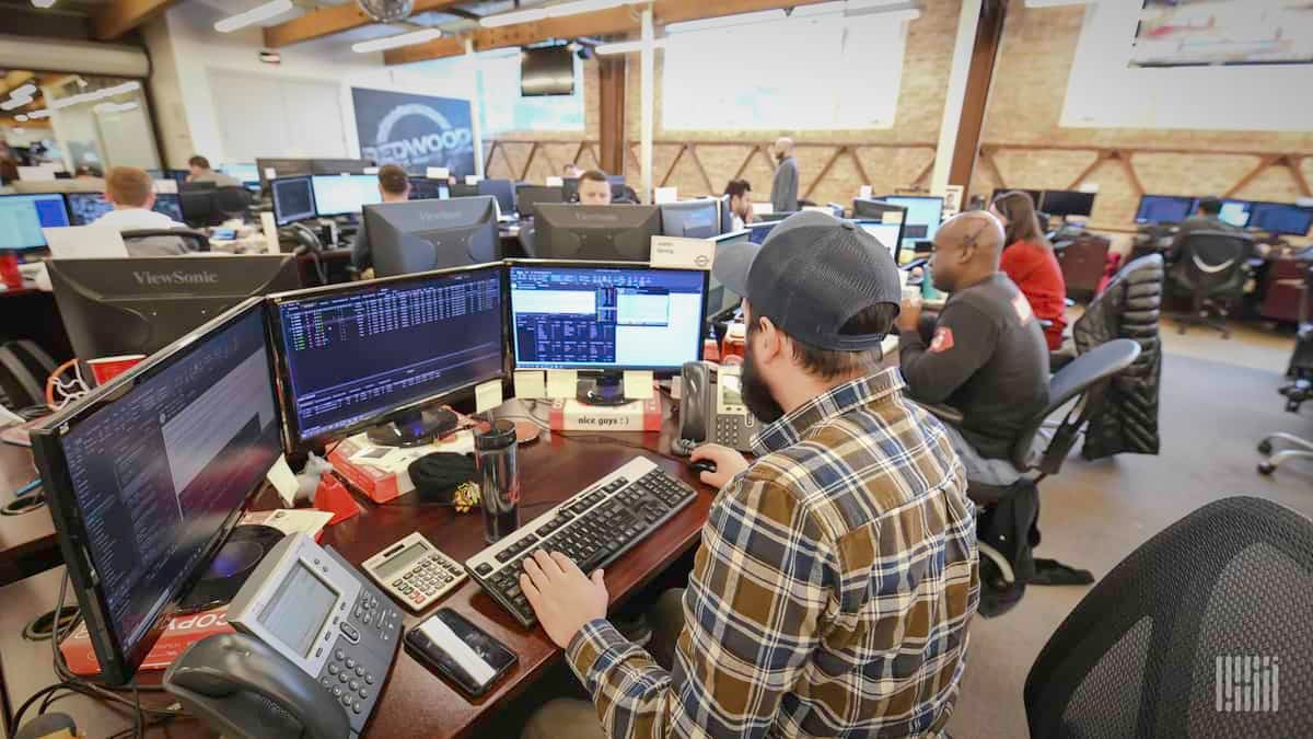 Redwood Logistics' brokerage floor in Chicago.