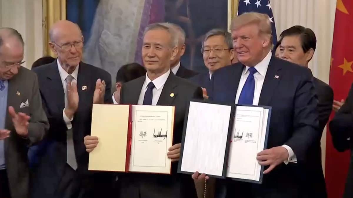 President Trump and Chinese Vice Premier Liu He