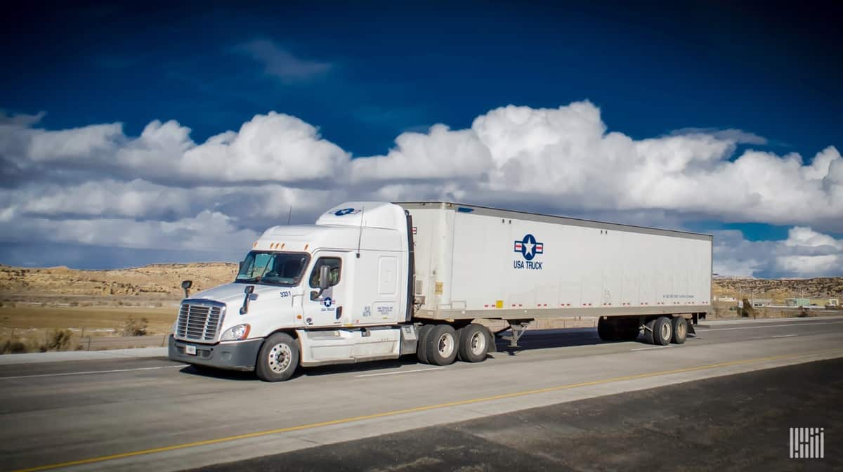 USA Truck truck on highway