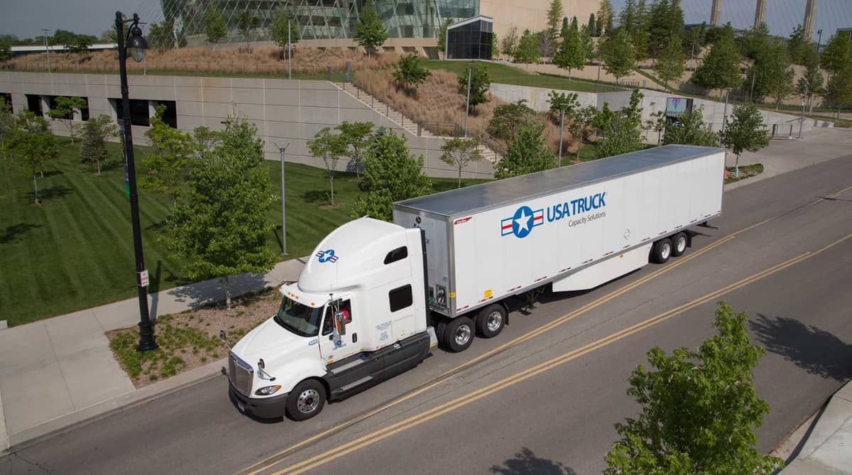 USA Truck truck on road