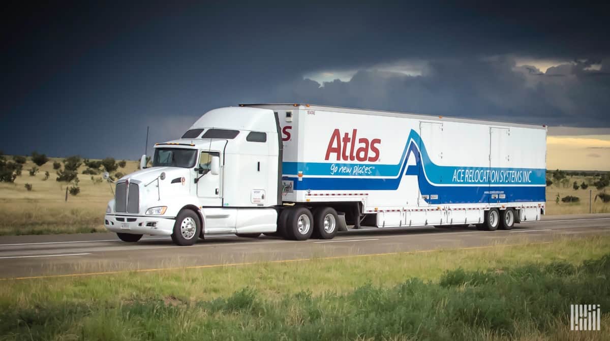 Atlas Van Lines truck on highway