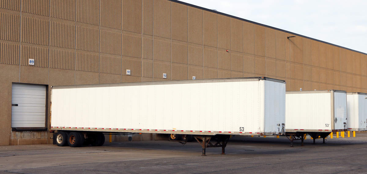 Empty trailers