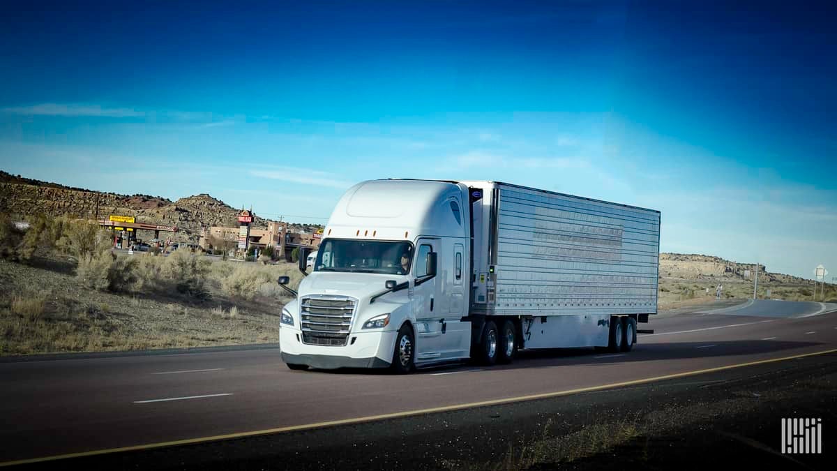 Class 8 truck on highway