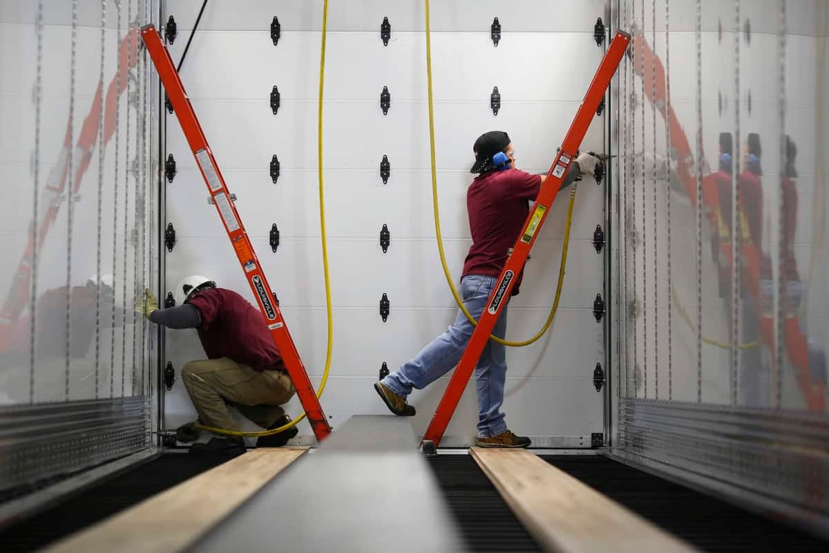 Wabash National trailer workers