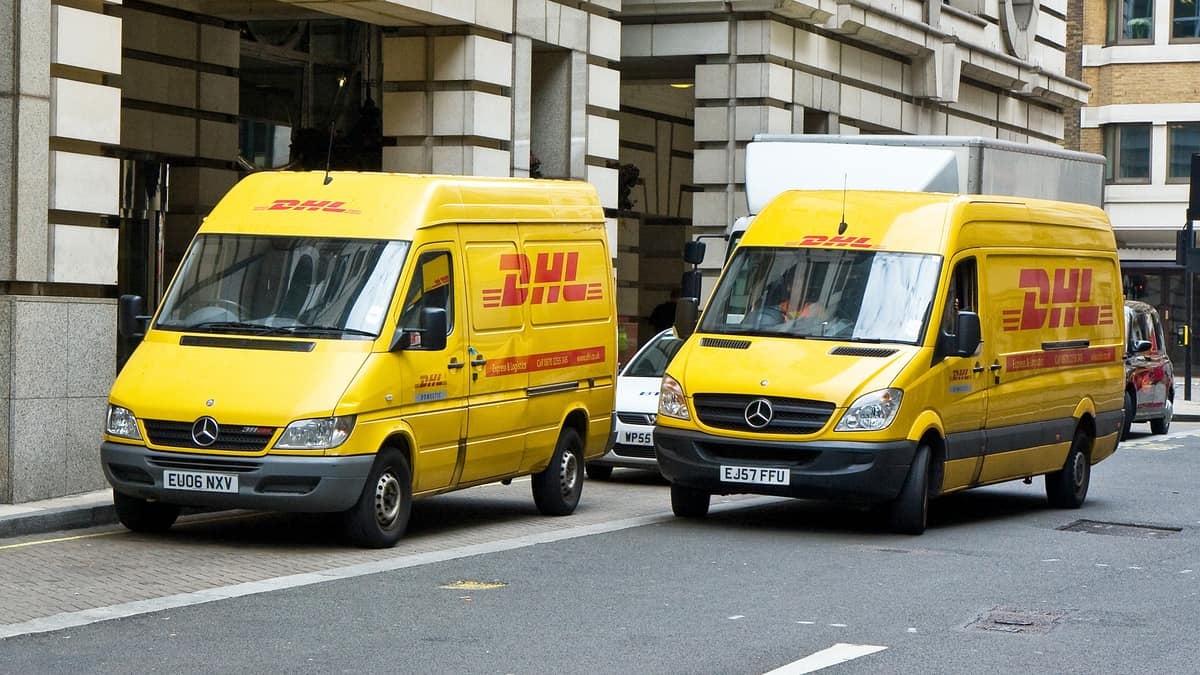 DHL European vans