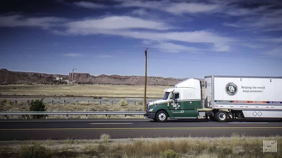 LTL rig on highway