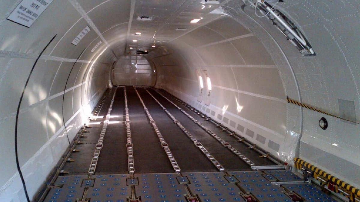 Inside of a cargo plane - the hold