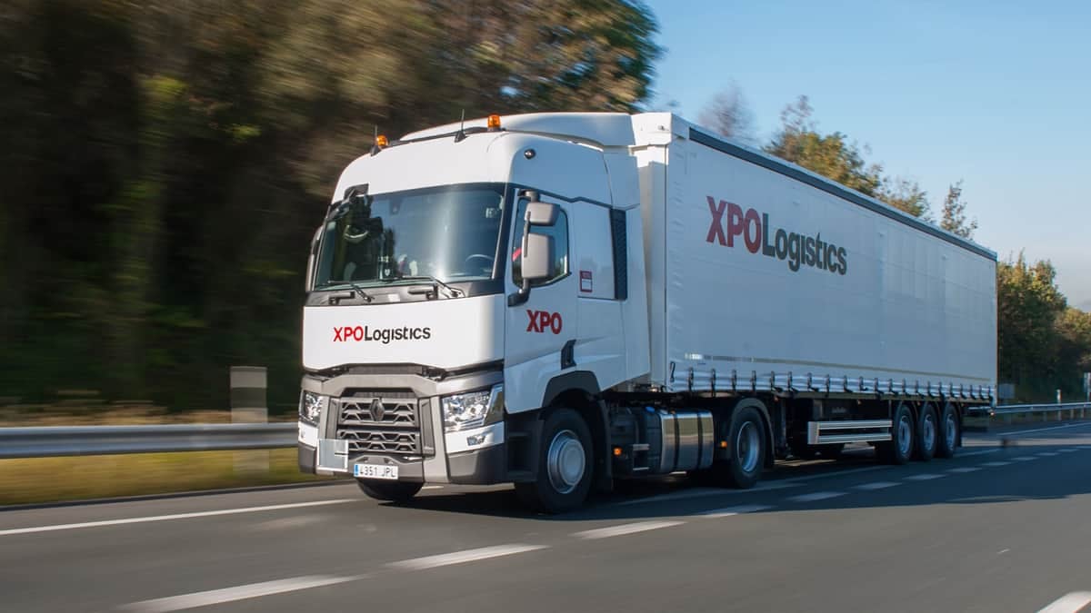 XPO Logistics European truck on highway