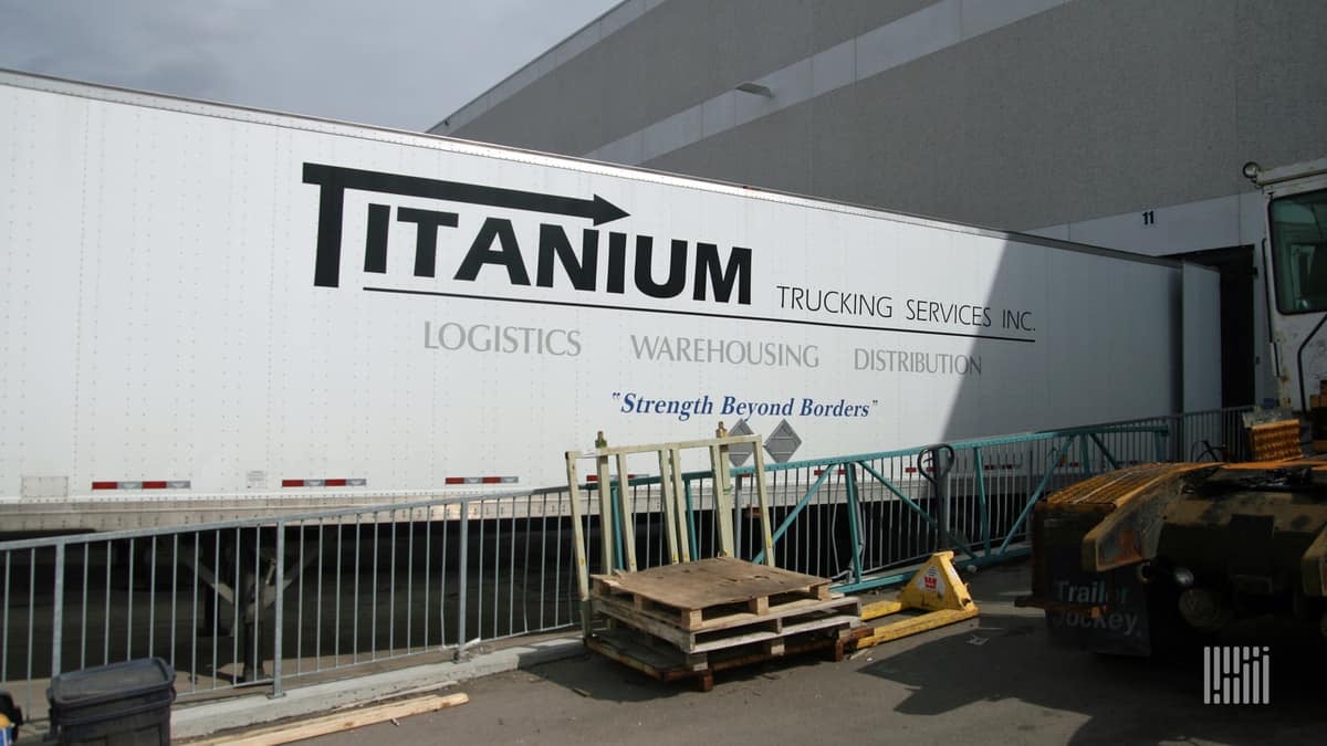 A trailer of Titanium Transportation Group