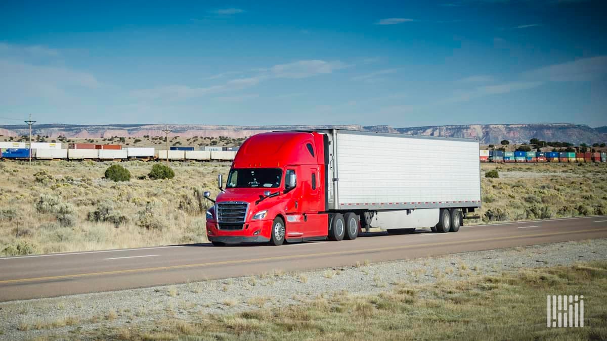 unidentified truck on road