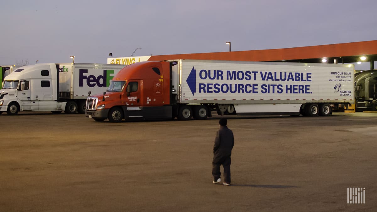 Fleet technology helps truckers "socially distance" on the job (Photo: Jim Allen/FreightWaves)