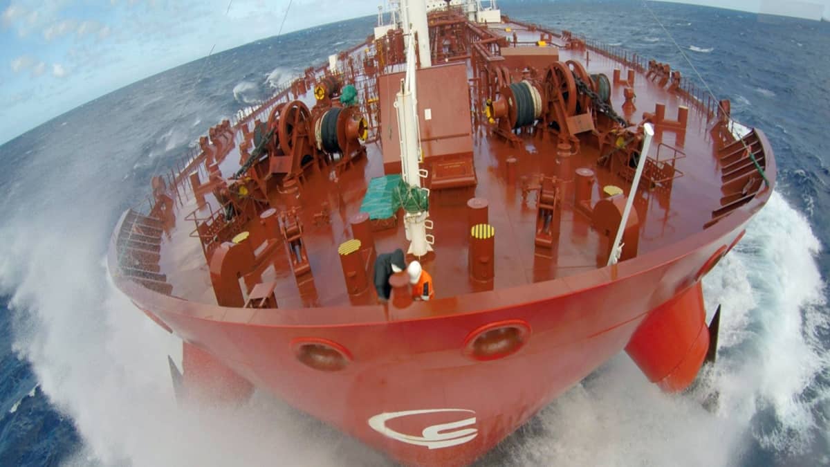 tanker at sea