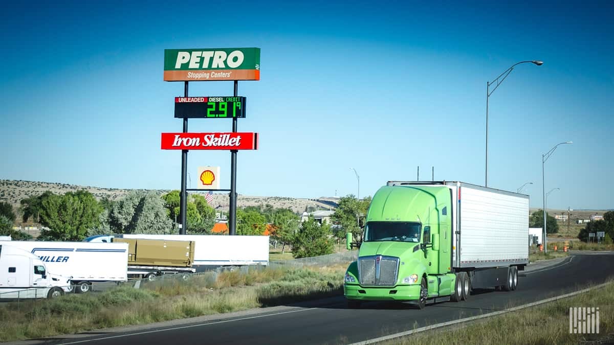 TravelCenters of America sign with truck