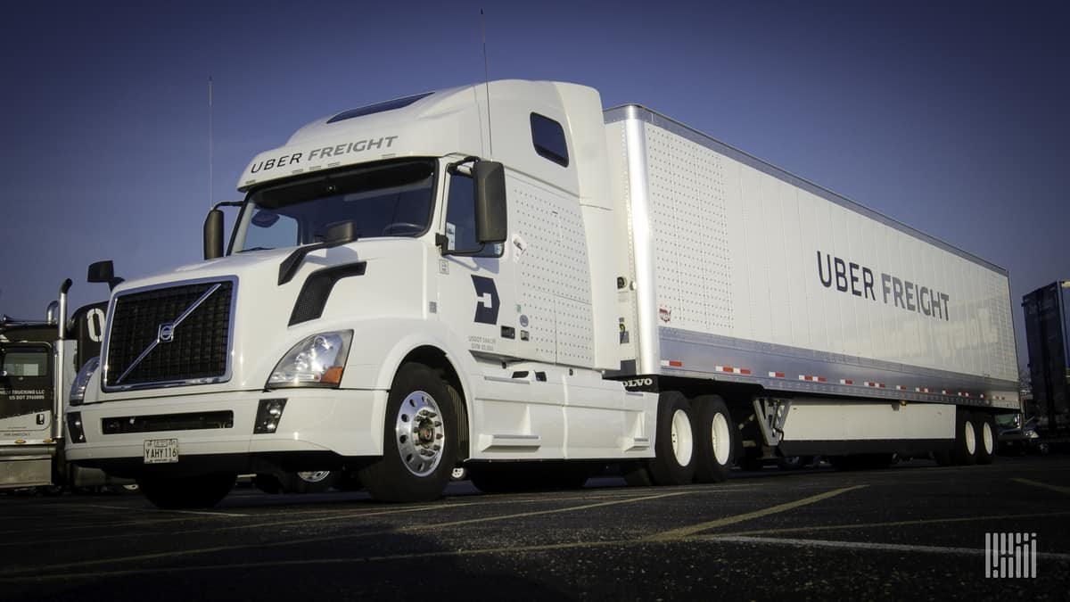 Uber Freight tractor-trailer