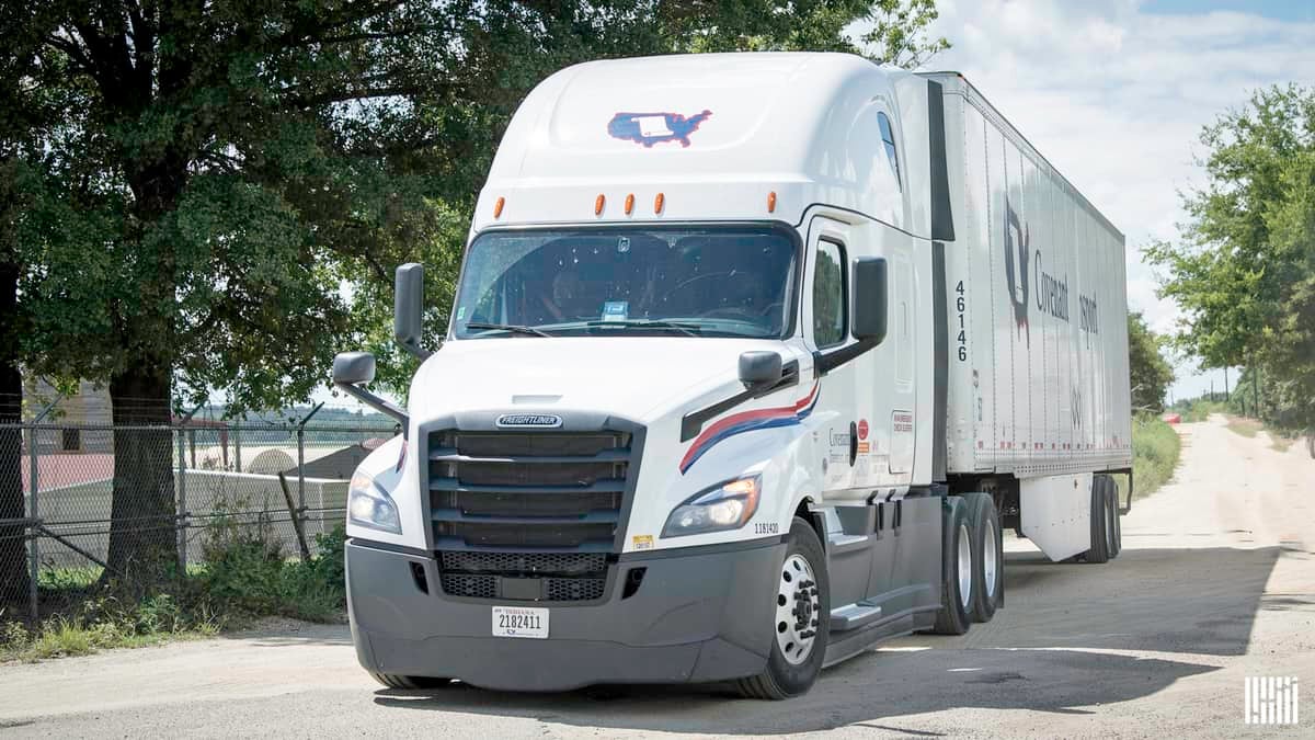 Covenant truck on highway