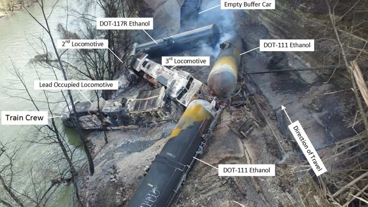 Without cybersecurity, railroad freight might not remain immune to attacks (Photo: NTSB)