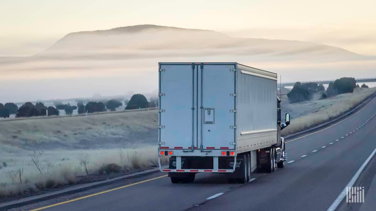 unidentified truck on highway