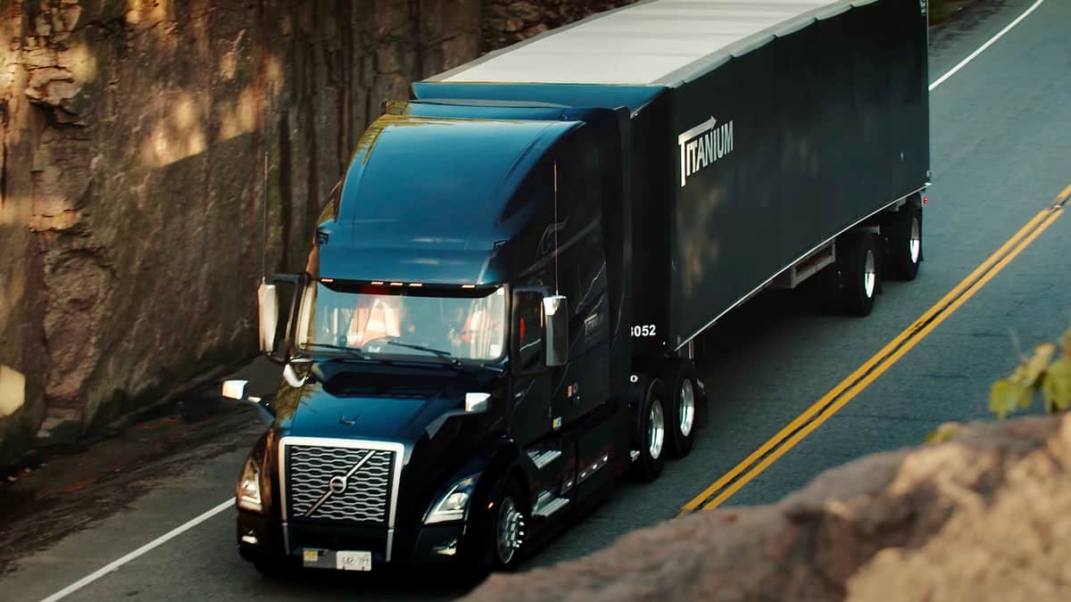 A tractor-trailer of Titanium Transportation Group