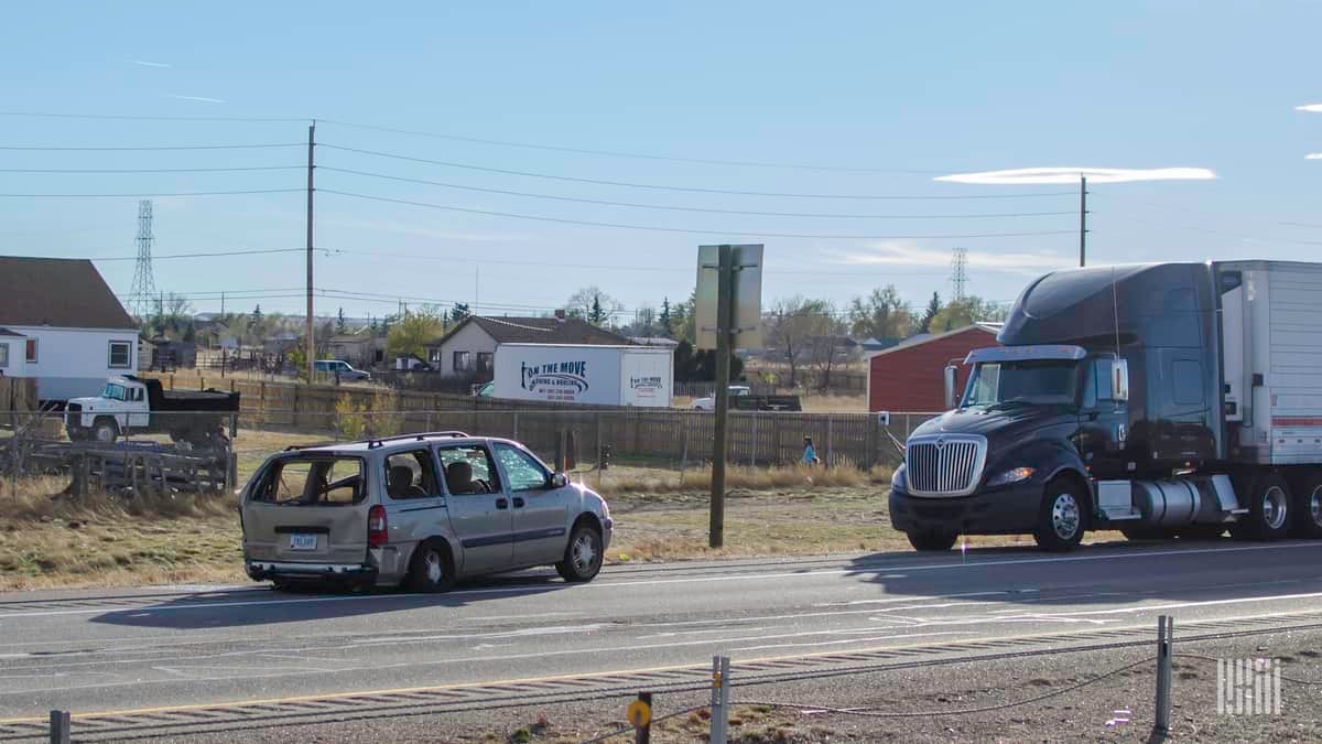 Car-truck accident