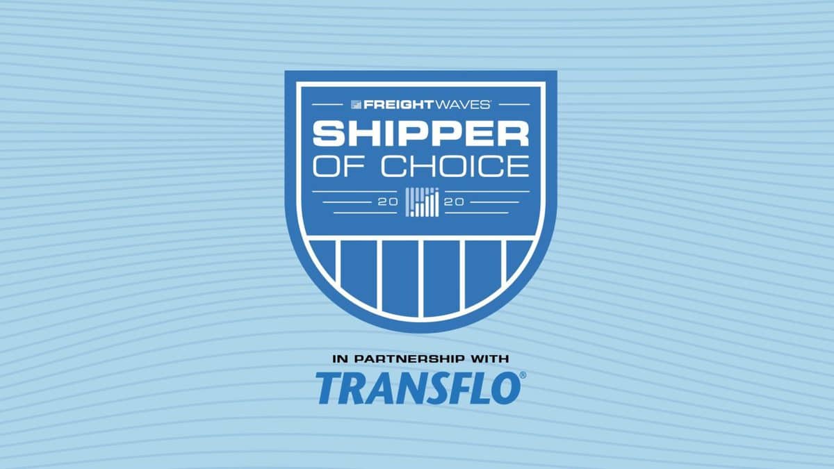 FreightWaves' Shipper of Choice Awards, sponsored by Transflo.