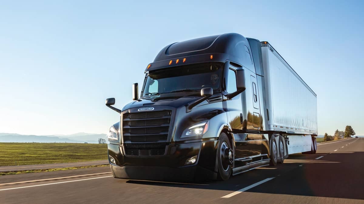 Freightliner Cascadia on highway