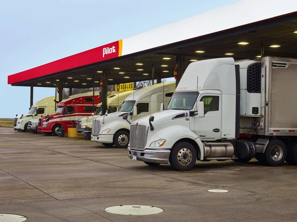 Trucks under PIlot canopy