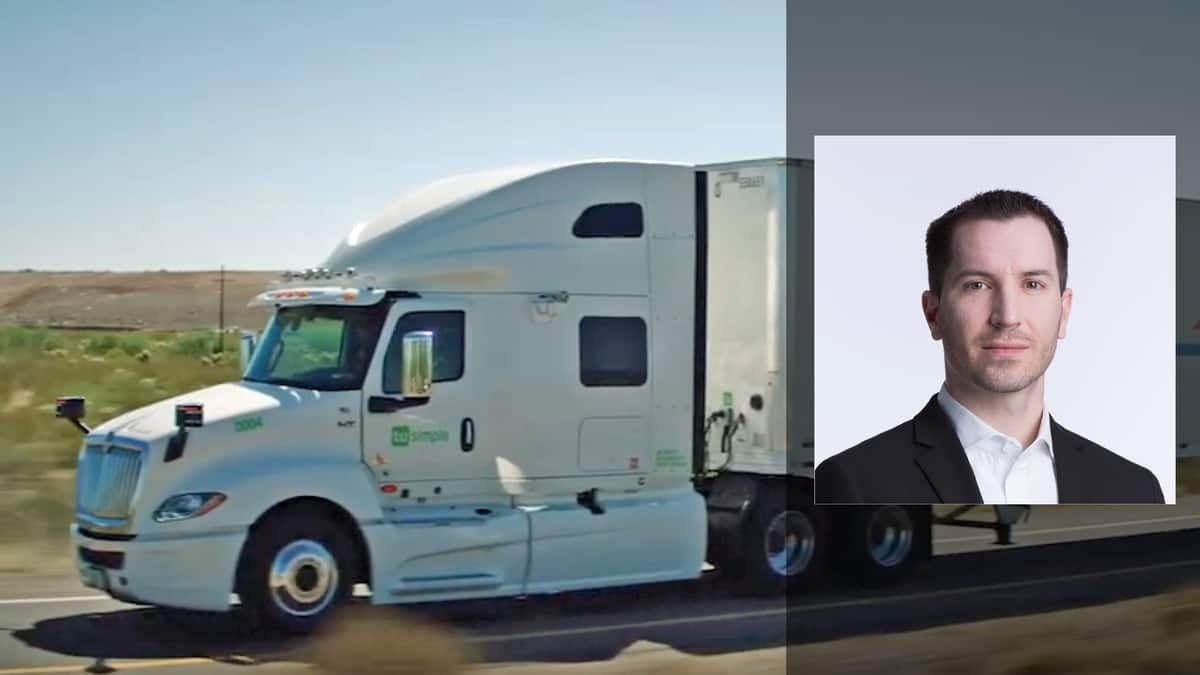 Navistar engineer and TuSimple truck