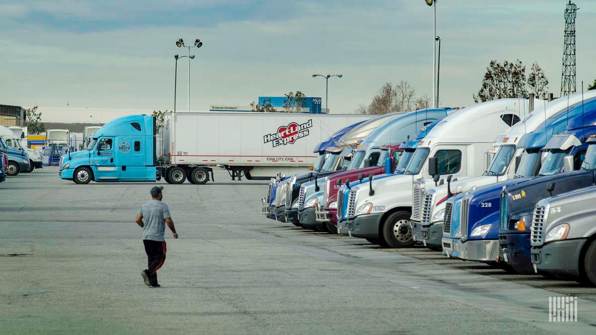 Safe truck parking available in app