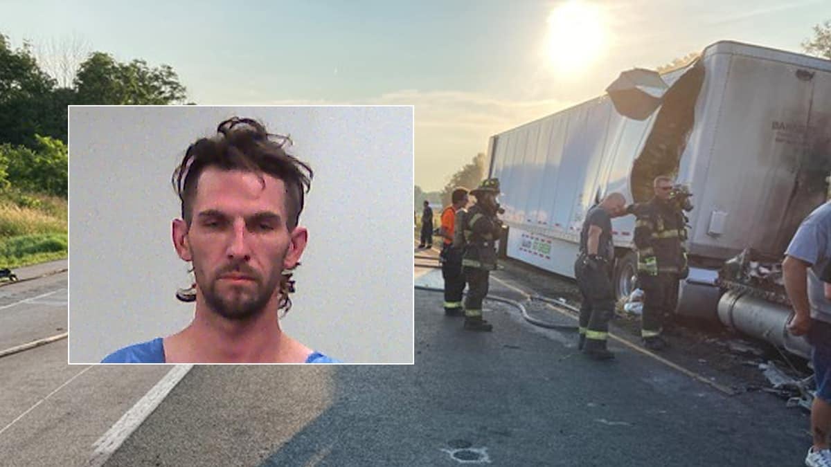 Corey Withrow arrested after fiery crash on I-70