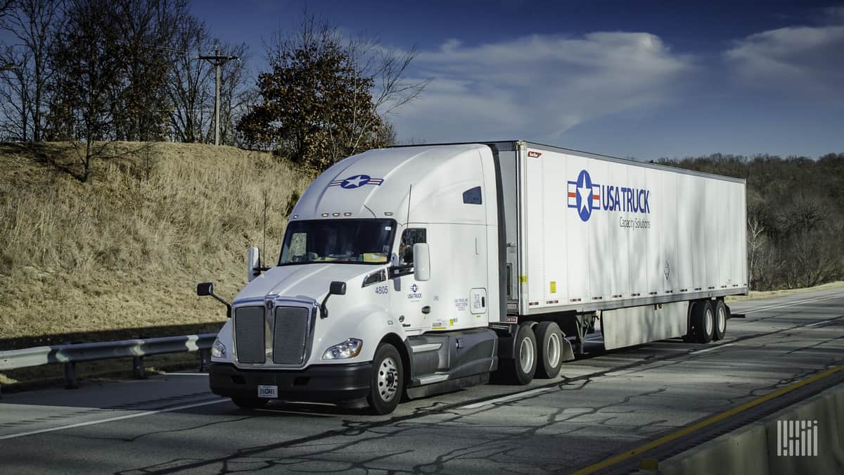 USA Truck truck on highway