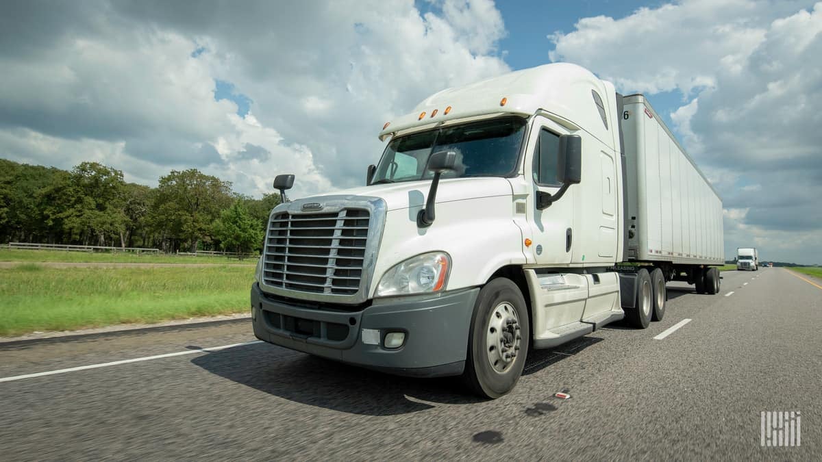 Unidentified truck on highway