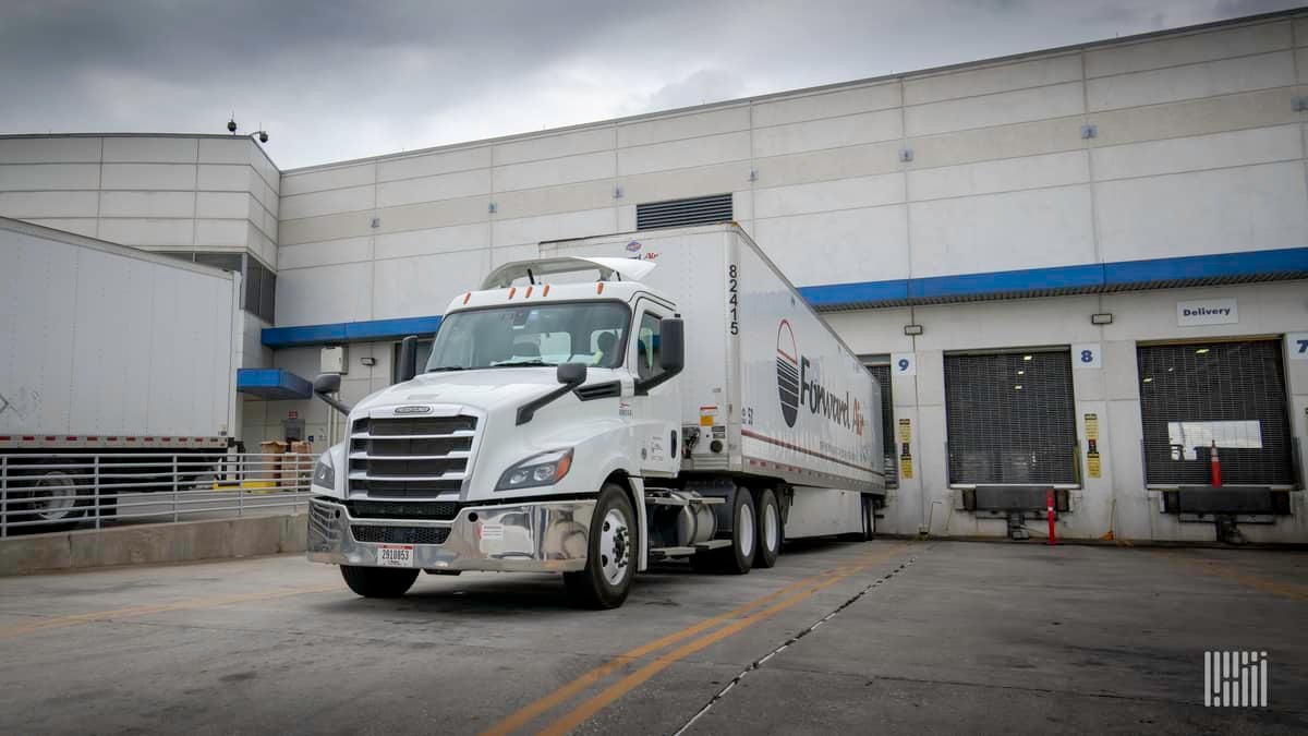 Forward Air truck at terminal