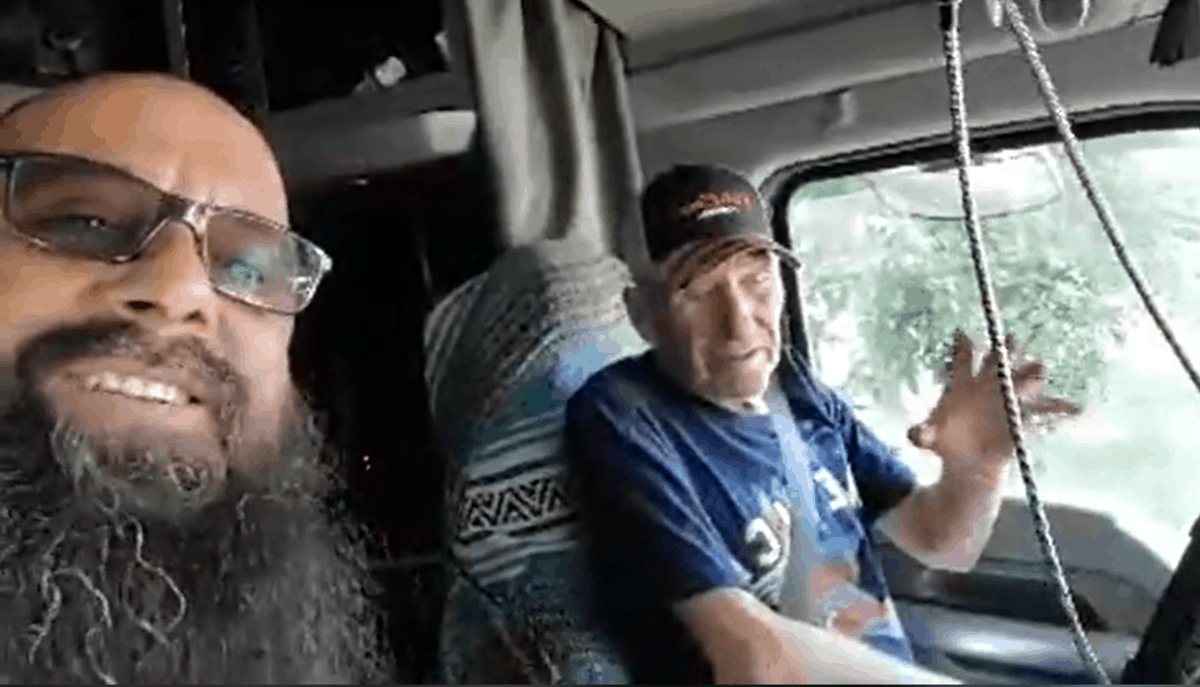 Trucker G. takes Jim Garhart on his final ride