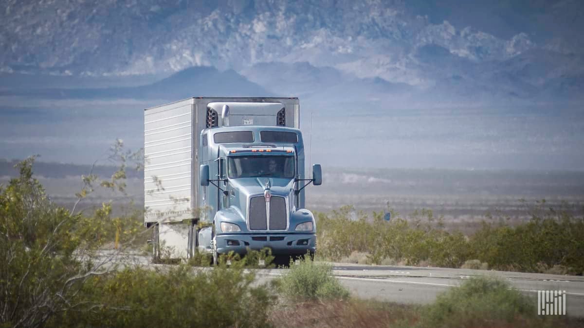 Unidentified truck on highway