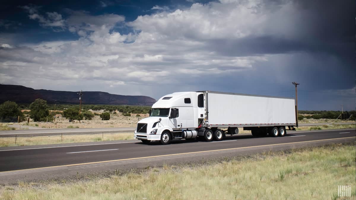 Unidentified truck on highway