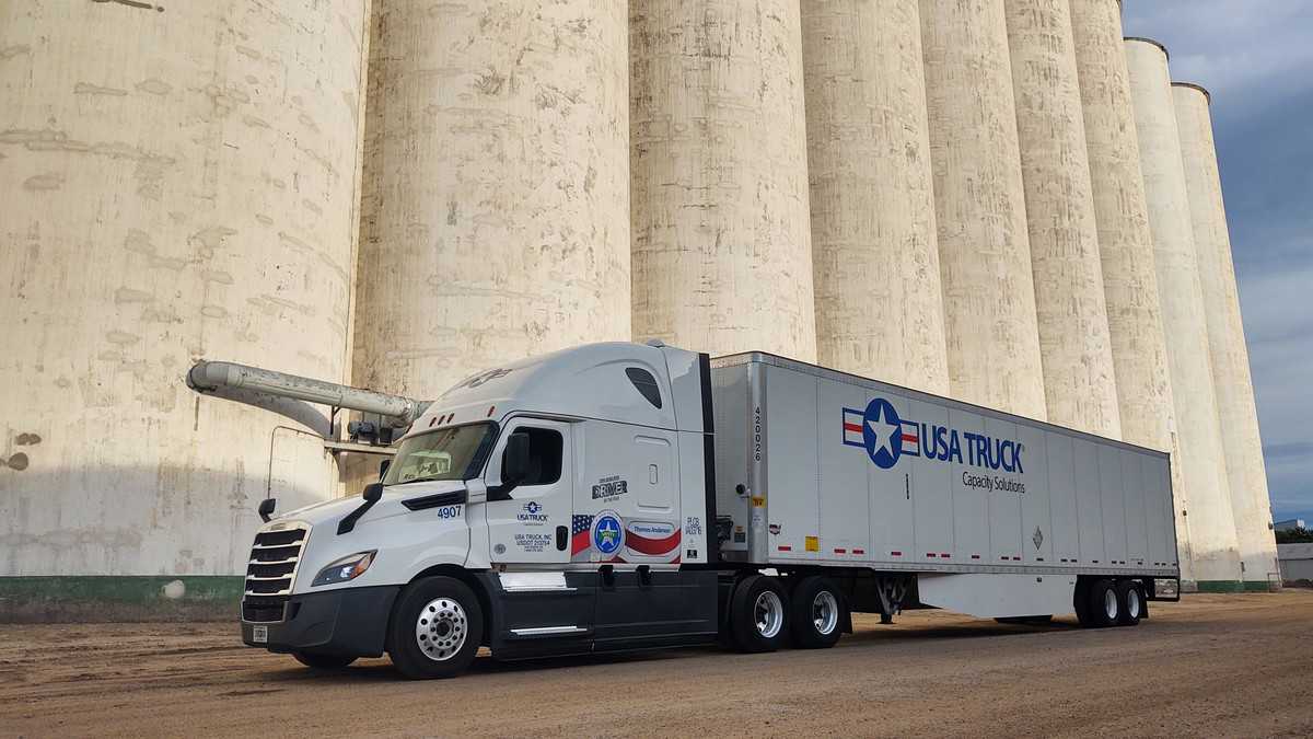 Parked USA Truck rig