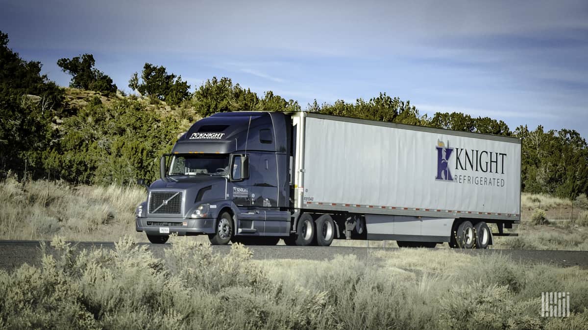 Knight truck on highway