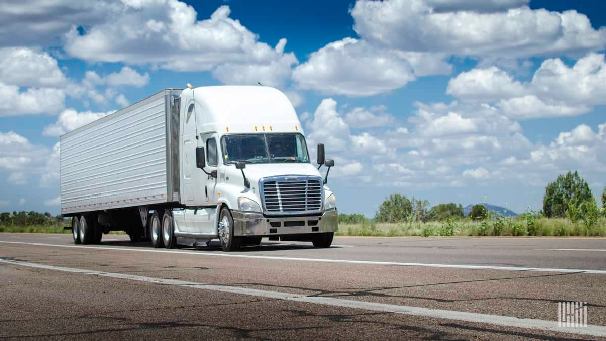 Unidentified truck on highway