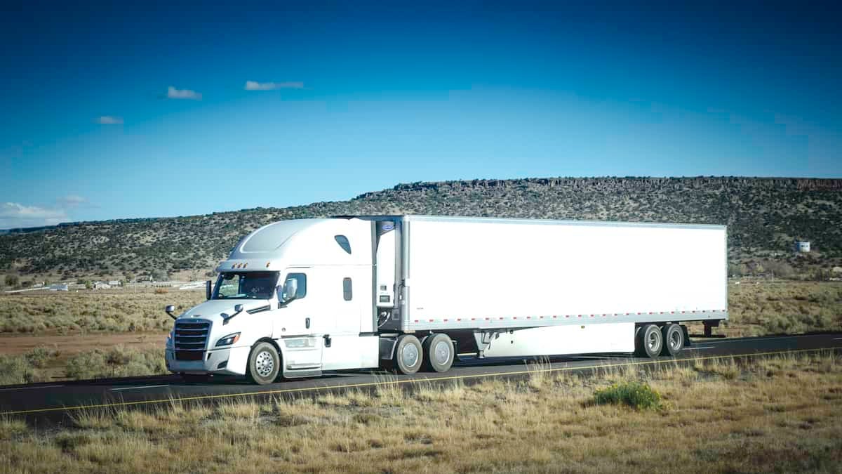 Unidentified truck on highway