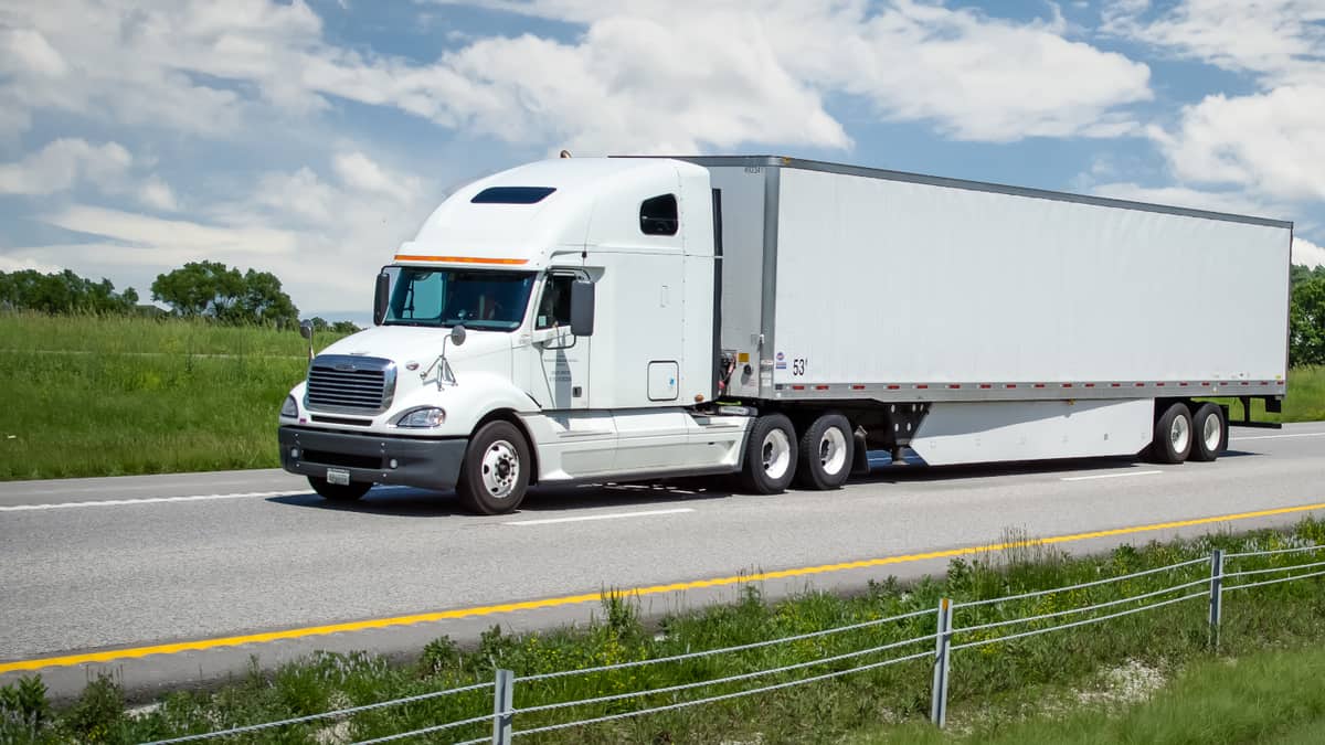 white truck on highway