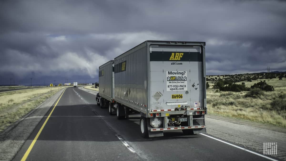 ArcBest truck on highway