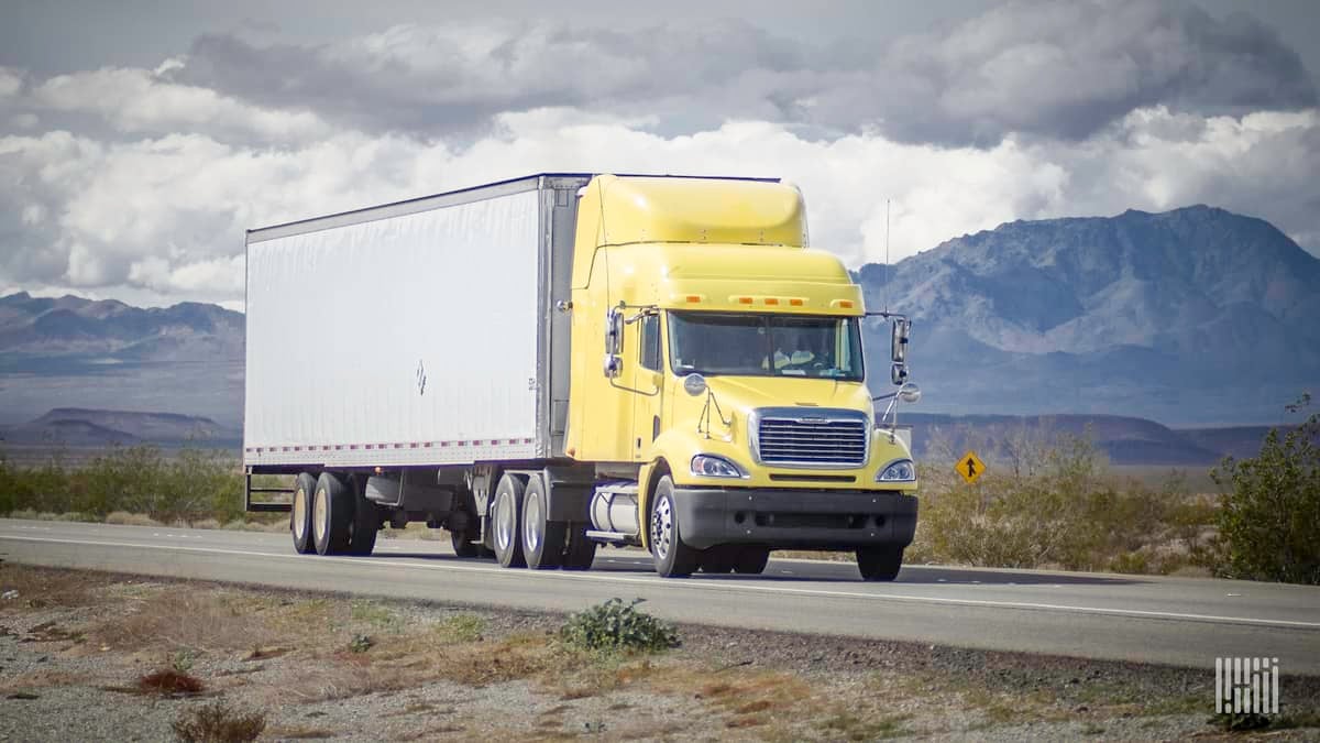 Unidentified truck on highway