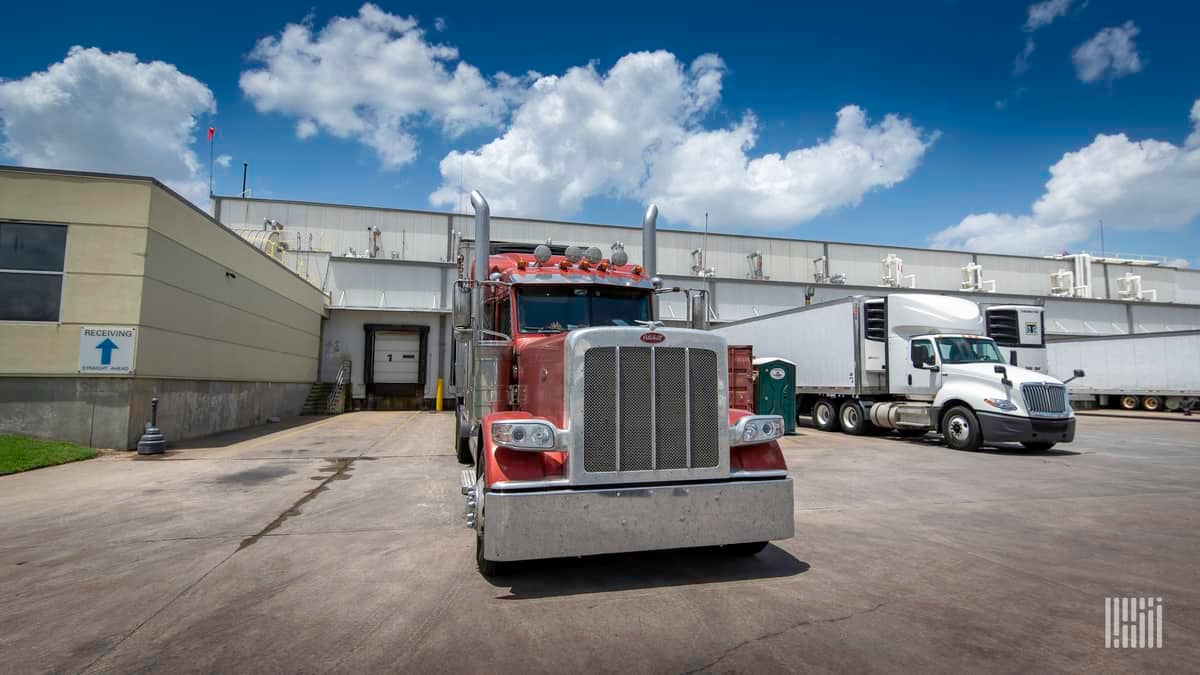 Truck at facility