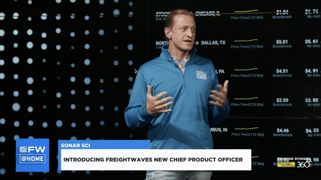 FreightWaves' Travis Rhyan explains features of SONAR..
