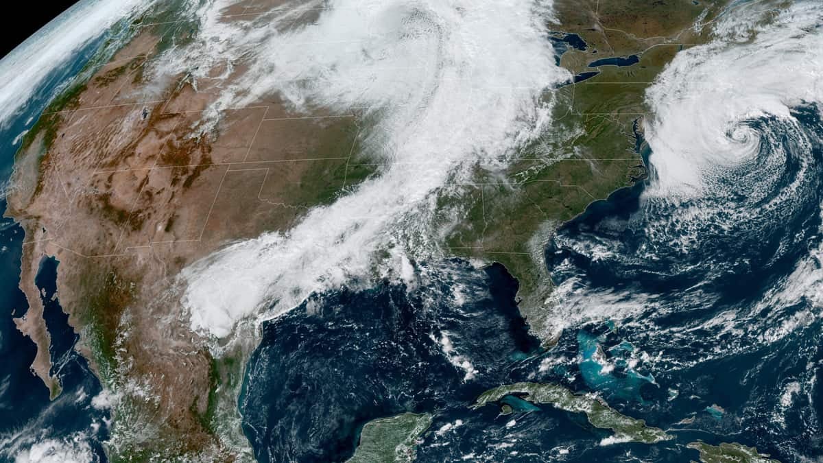 Satellite image of continental U.S.