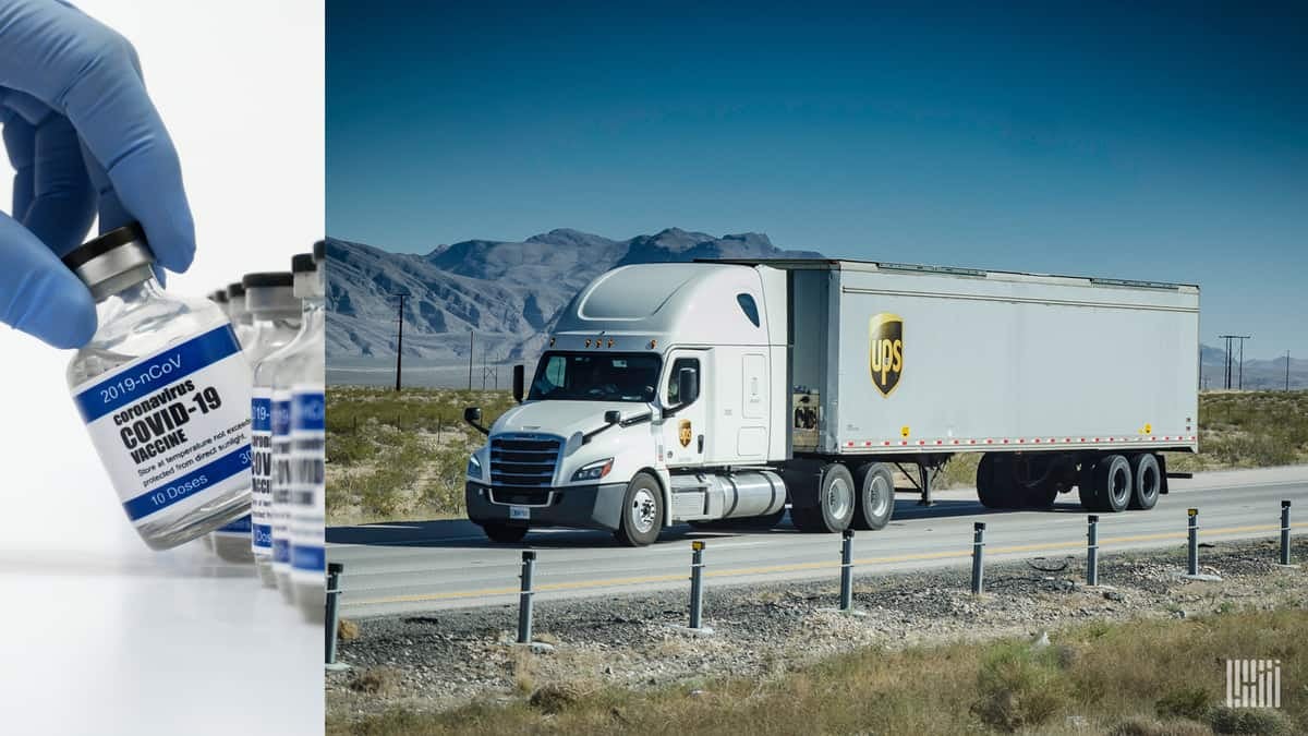 UPS Truck on highway